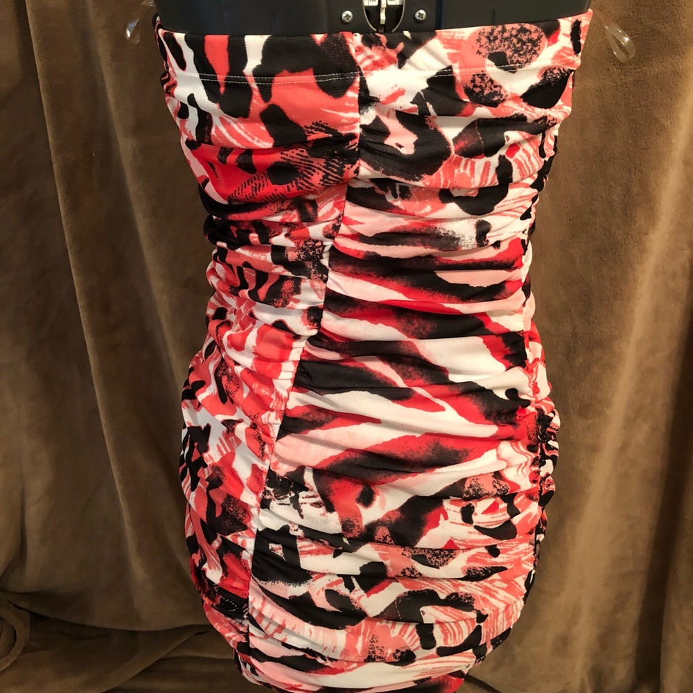 Short print dress